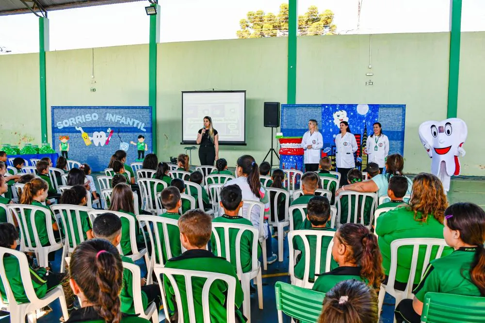 Jaguariaíva promove ação educativa em saúde bucal para alunos da rede municipal