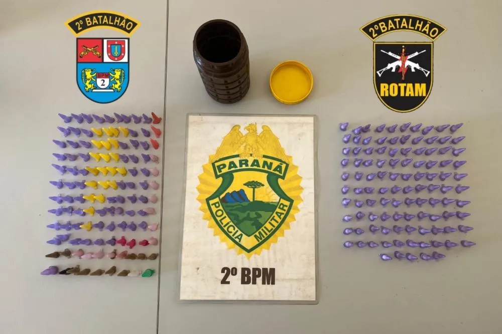 Operação policial apreende drogas em Santo Antônio da Platina