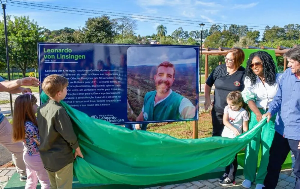 Reinauguração do Parque Linear Leonardo von Linsingen marca momento de homenagem e revitalização em Jaguariaíva