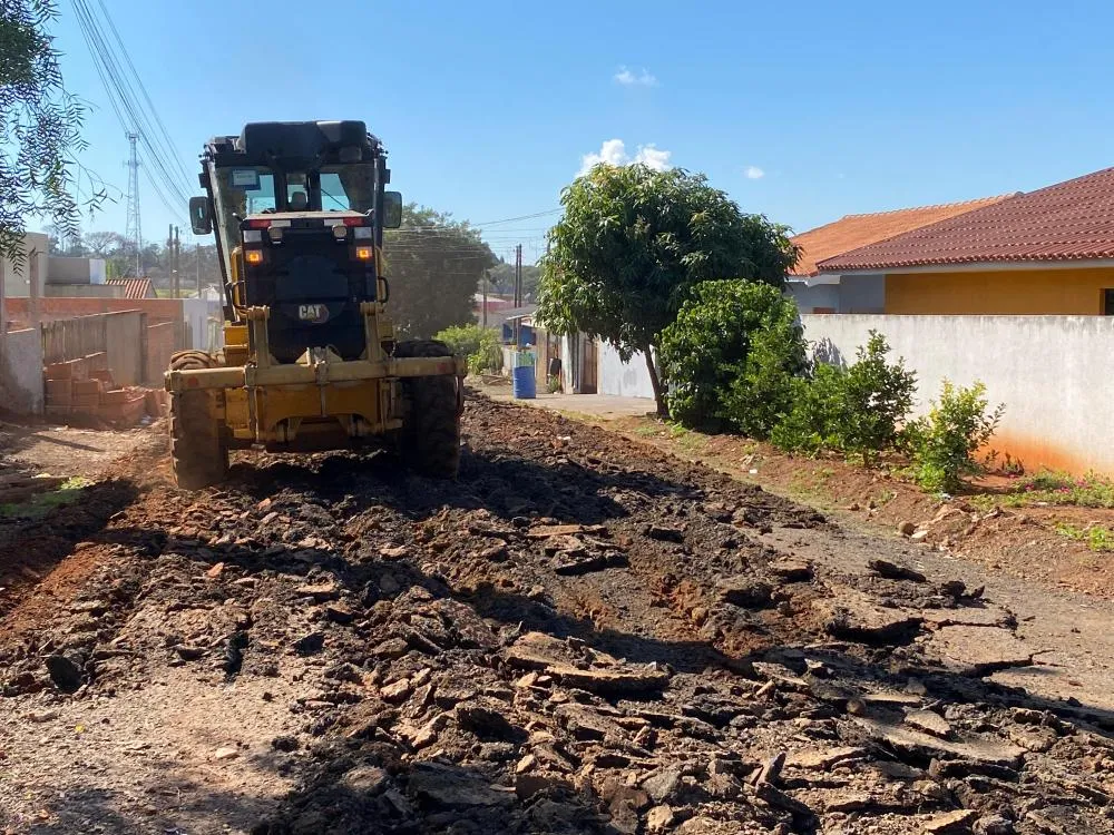 Prefeitura de Arapoti dá início as obras de pavimentação no Jardim Ceres