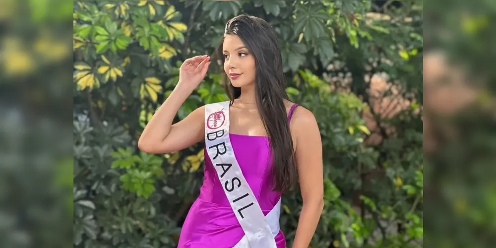 Jovem de Jaguariaíva conquista terceiro lugar no concurso Miss Teenager Internacional Universe