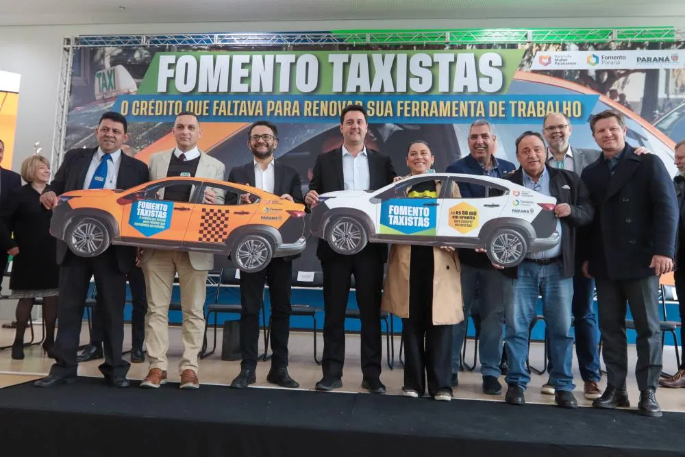 Paraná oferece financiamento com juros reduzidos para taxistas