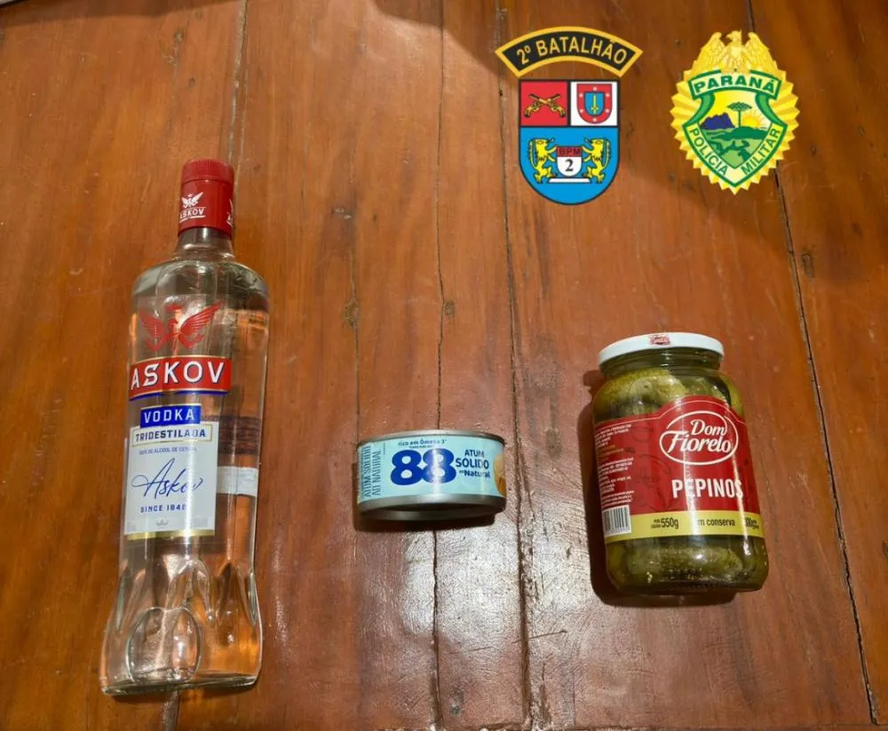 Mulher é presa após furtar vodca em Supermercado