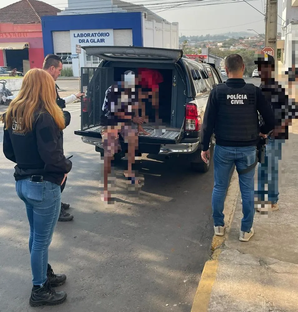 Operação policial prende três em Santo Antônio da Platina