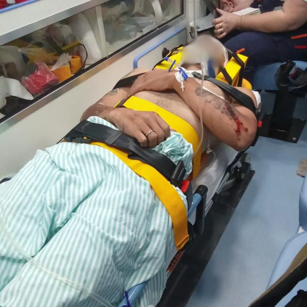 Acidente de moto deixa jovem desmaiado em Wenceslau Braz