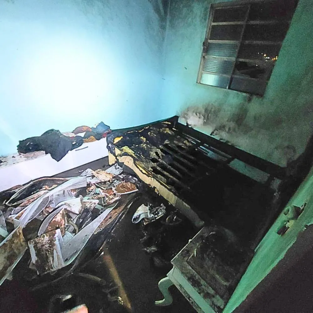 Incêndio no Jardim San Rafael assusta moradores de Wenceslau Braz