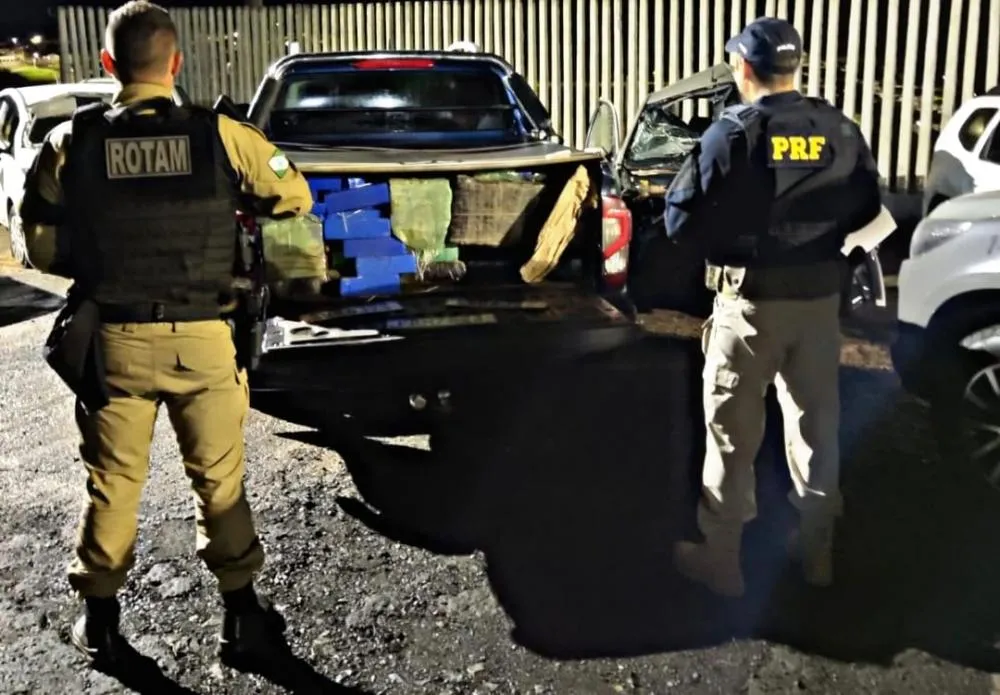 PM encontra mais de uma tonelada de maconha em dois veículos no Norte Pioneiro