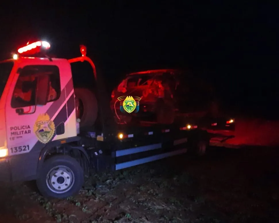 Idoso sem habilitação morre após capotar o carro que dirigia