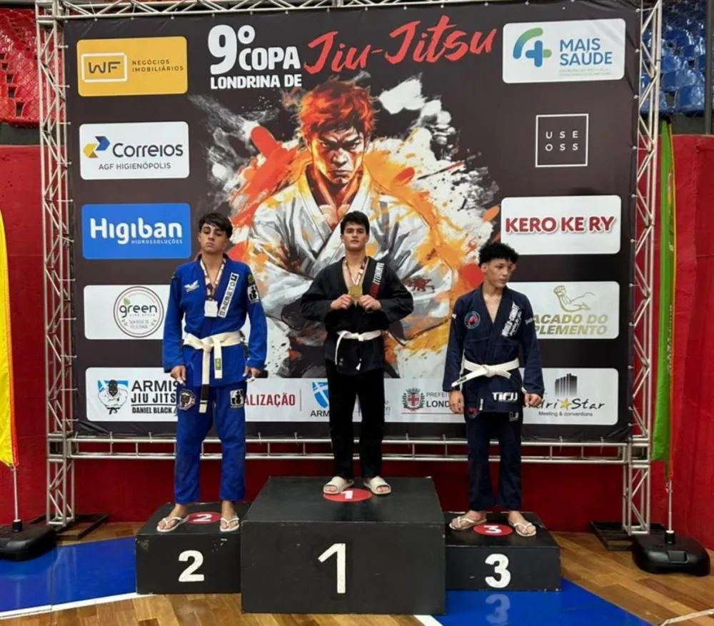 Brazense de 17 anos conquista primeiro lugar na Copa Londrina de Jiu-Jitsu