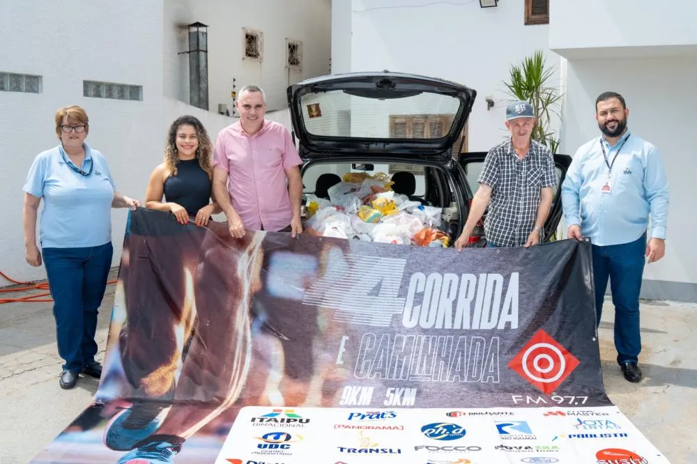 Com apoio da Itaipu, evento esportivo arrecada 600 quilos de alimentos para comunidade carente
