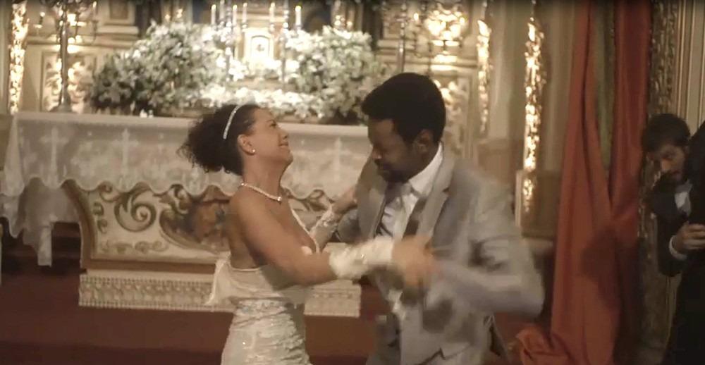 Segundo Sol: Roberval xinga Cacau e rasga vestido de noiva no meio da igreja