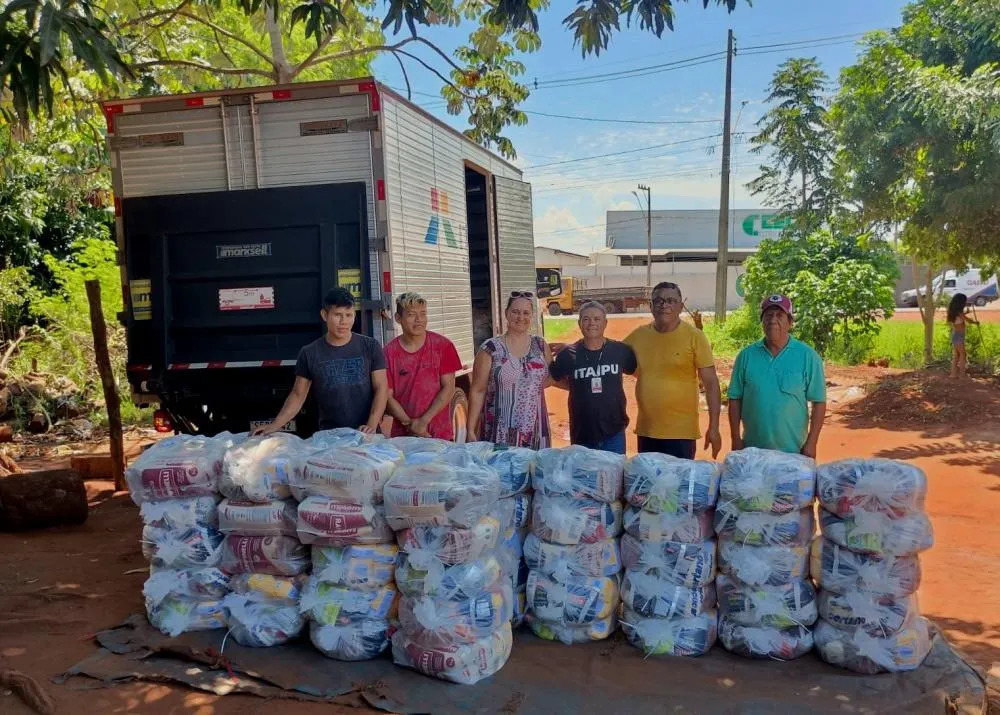Itaipu apoia distribuição de alimentos para comunidades indígenas da região Oeste