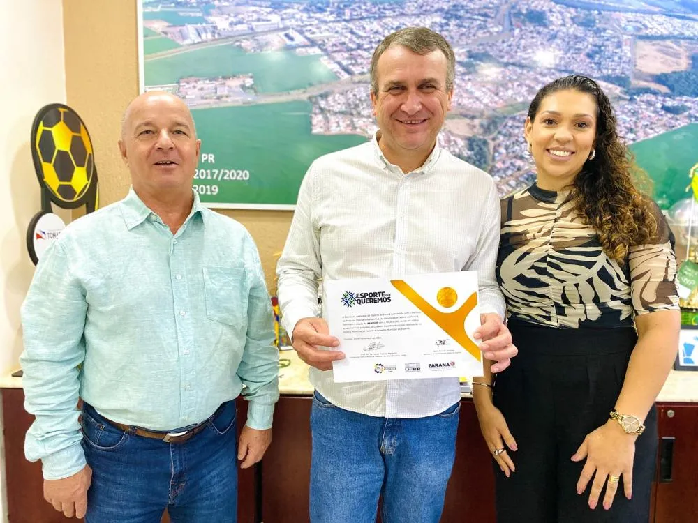 Arapoti conquista Selo Ouro no programa “Esporte Que Queremos”