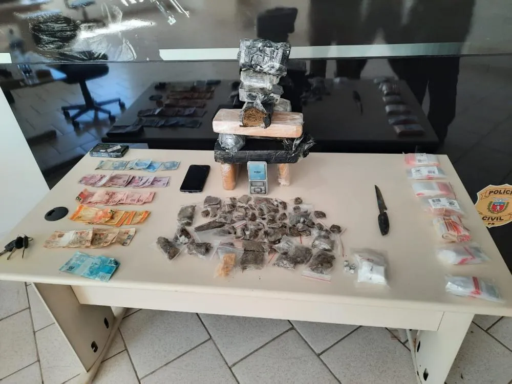 Polícia Civil prende suspeito de tráfico de drogas em Arapoti