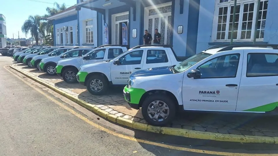 Jaguariaíva recebe 10 novos veículos para reforçar atendimentos à população