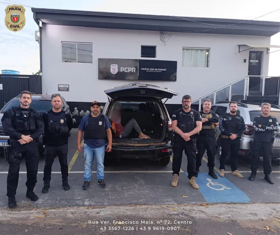 Polícia prende fugitivo da cadeia de Ponta Grossa que estava escondido na região