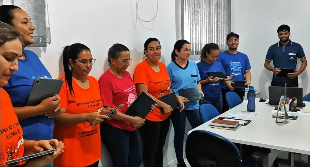 Santana do Itararé entrega tablets para modernizar o trabalho dos Agentes Comunitários