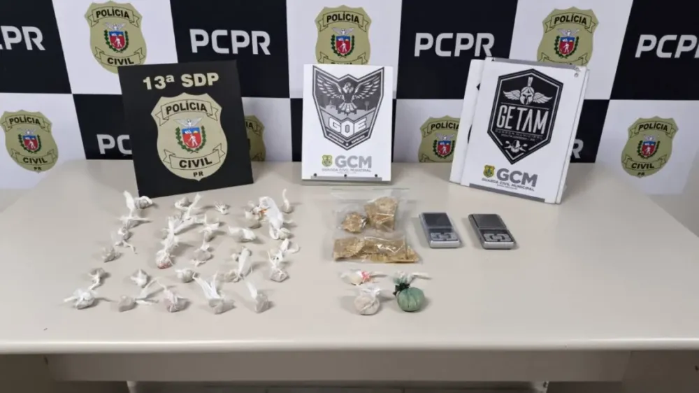 Ação policial apreende R$ 40 mil em drogas no Paraná