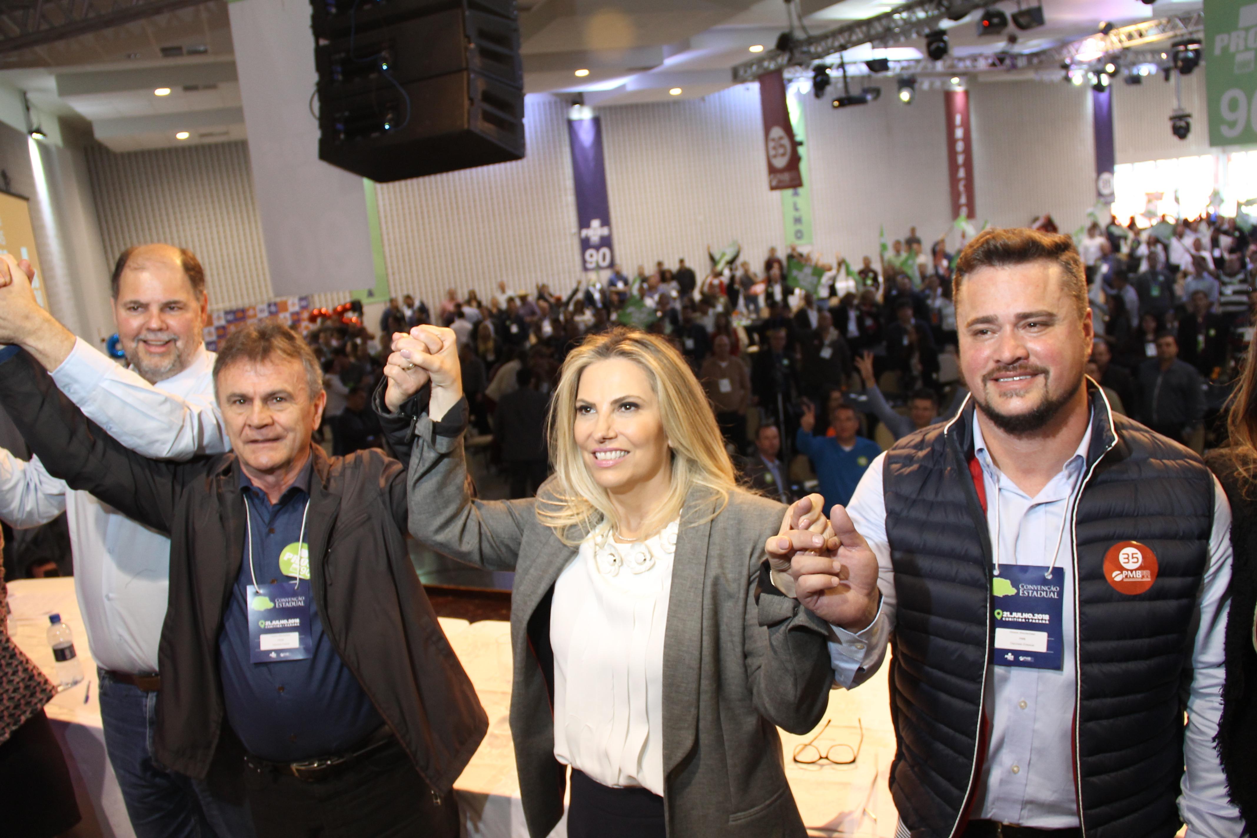 PMB e PROS realizam convenção e oficializam apoio à Cida Borghetti
