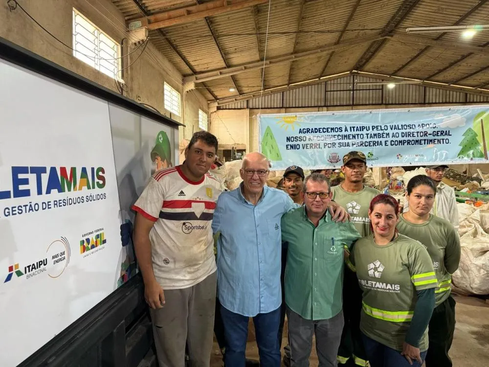Associação de Catadores(as) de Mandaguaçu (PR) recebe equipamentos da Itaipu Binacional