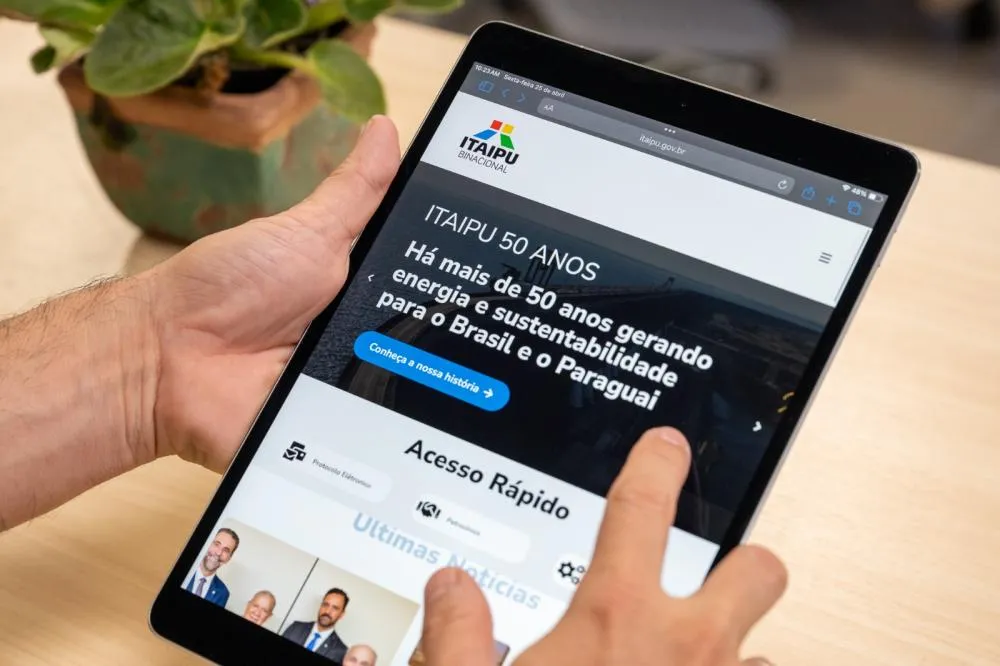 Está no ar! Itaipu lança portal mais moderno e com novas funcionalidades