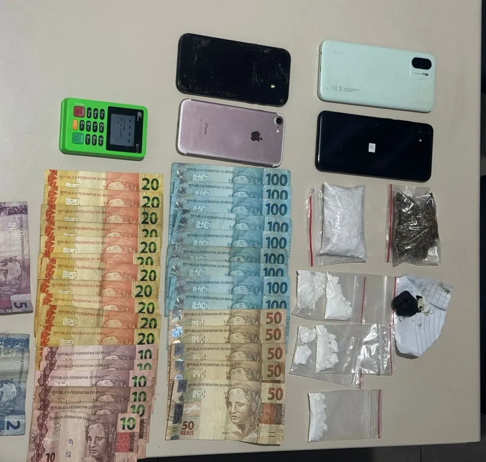 Operação contra tráfico tem troca de tiros e casal preso em Siqueira Campos