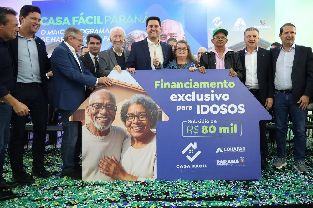 Paraná lança programa inédito no Brasil para idosos conquistarem o sonho da casa própria