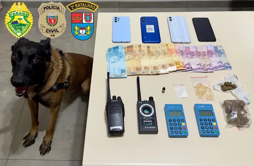 Operação contra o tráfico prende dois homens em Siqueira Campos