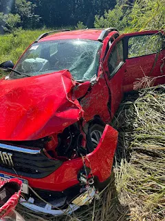 Acidente com caminhonete de Wenceslau Braz deixa idoso ferido na PR092
