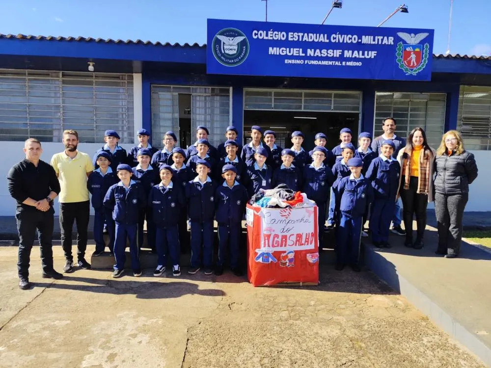 Campanha do Agasalho mobiliza estudantes e leva solidariedade a famílias de Wenceslau Braz