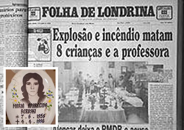 Conheça a história da professora que morreu queimada com oito alunos no Norte Pioneiro