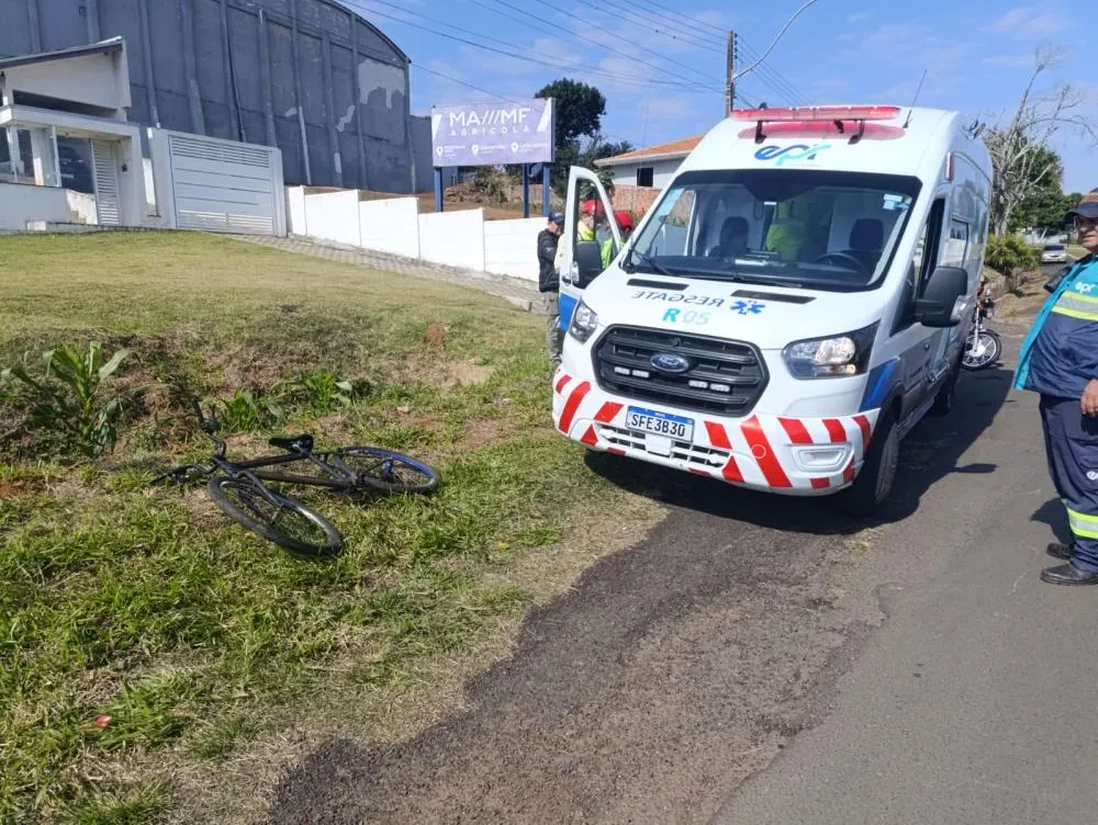 Idoso é atropelado por carro no trevo de Wenceslau Braz