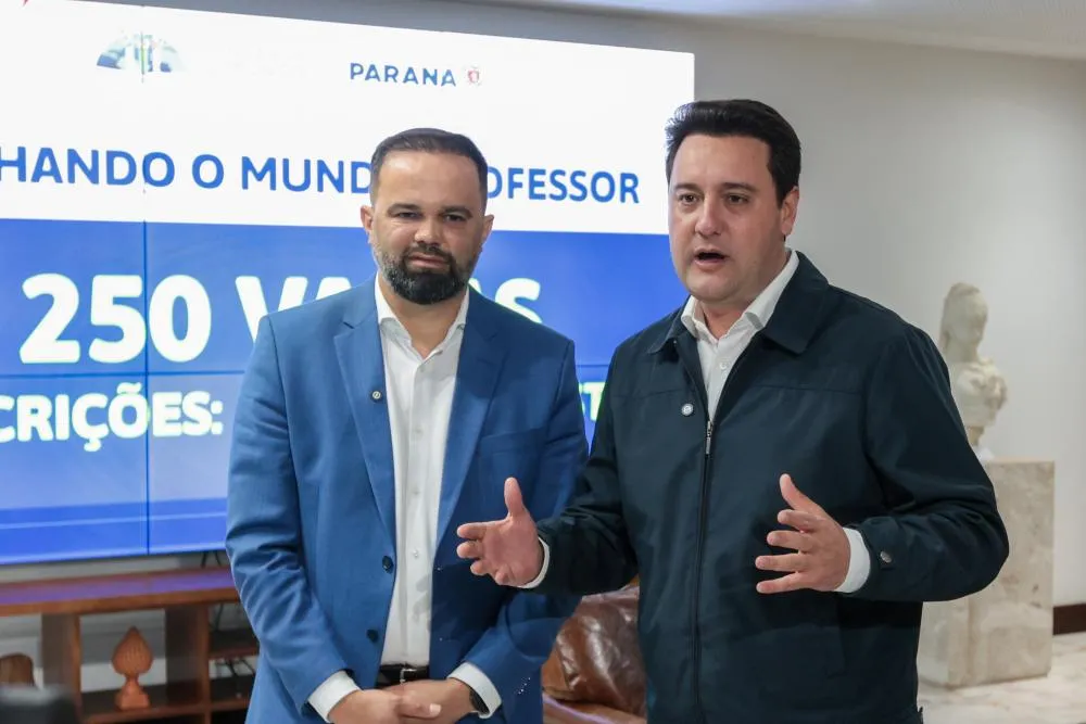 Ratinho Junior lança nova edição do Ganhando o Mundo Professor com 250 vagas para o Canadá