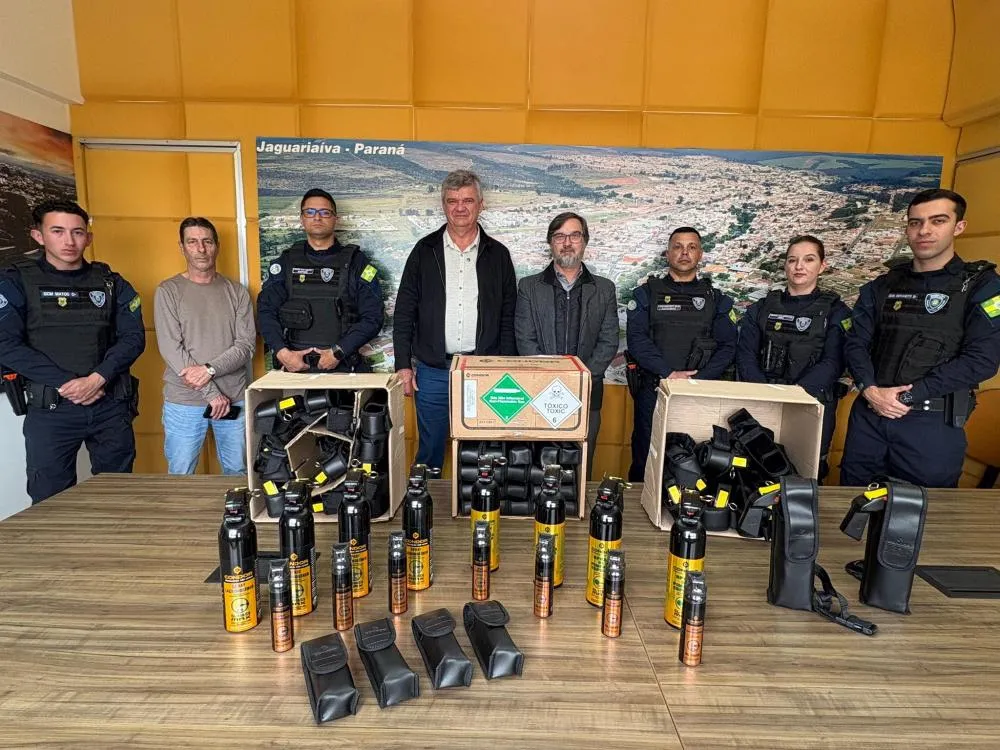 Jaguariaíva reforça atuação da Guarda Civil com entrega de novos equipamentos