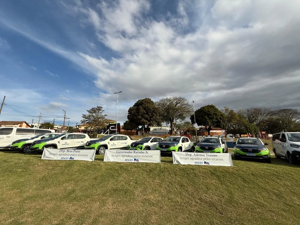 Sengés recebe novos veículos para a Saúde em parceria com o Governo