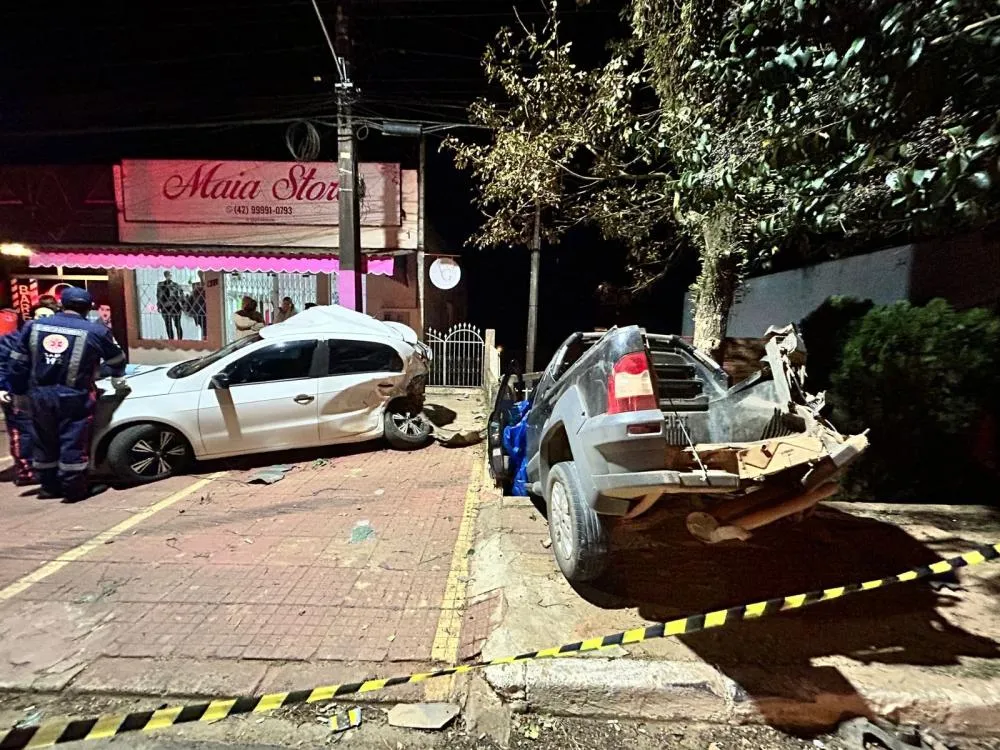 Acidente violento mata motorista de Jaguariaíva