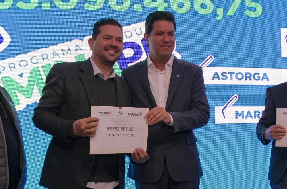 Carlópolis é contemplada com recursos do Governo do Estado para iluminação pública