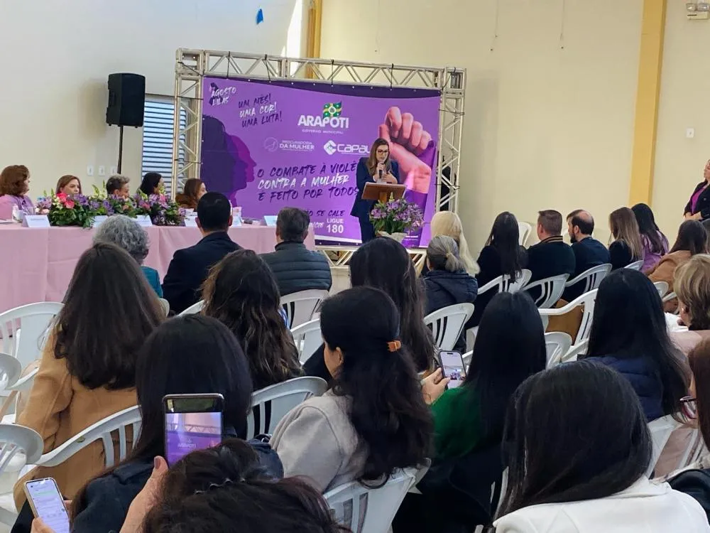 Arapoti reúne lideranças no 1º Encontro Regional: Mulheres em Foco pelo Agosto Lilás