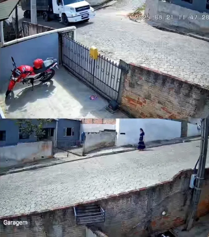 Mulher que escapou por um triz de caminhão desgovernado em São José da Boa Vista fala com a Folha