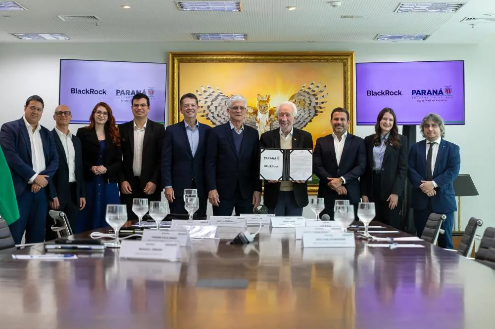 Governo do Paraná anuncia parceria inédita com BlackRock em busca de investimentos internacionais