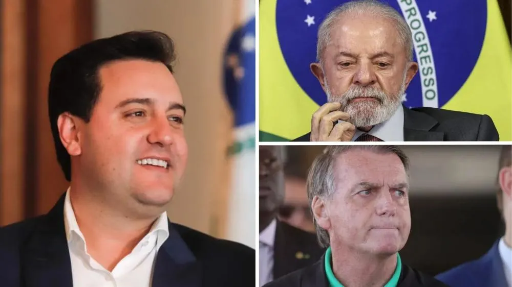 Nova pesquisa mostra vitória de Ratinho Junior sobre Lula e Bolsonaro em 2026