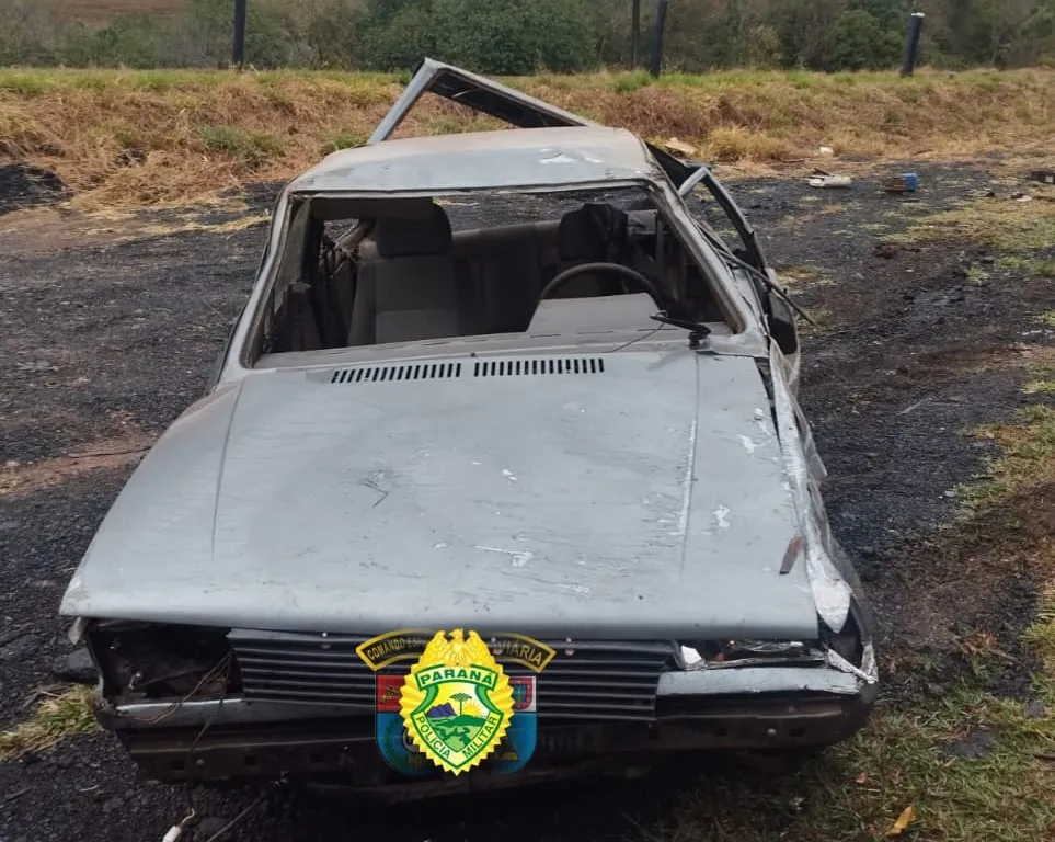 Motorista capota carro e morre no Norte Pioneiro