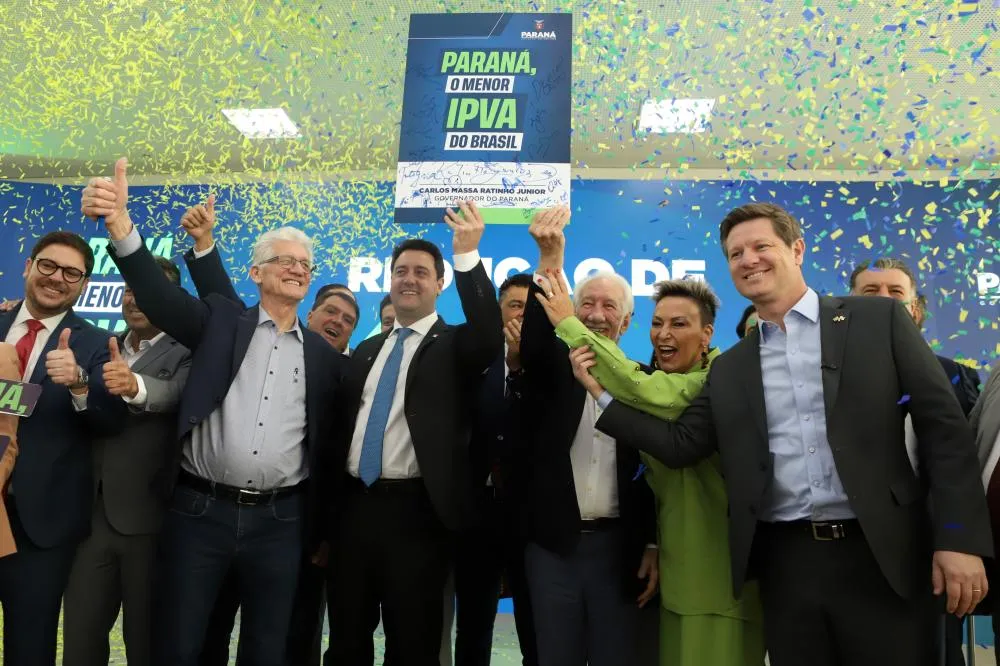 Ratinho Junior sanciona lei que vai reduzir o valor do IPVA no Paraná