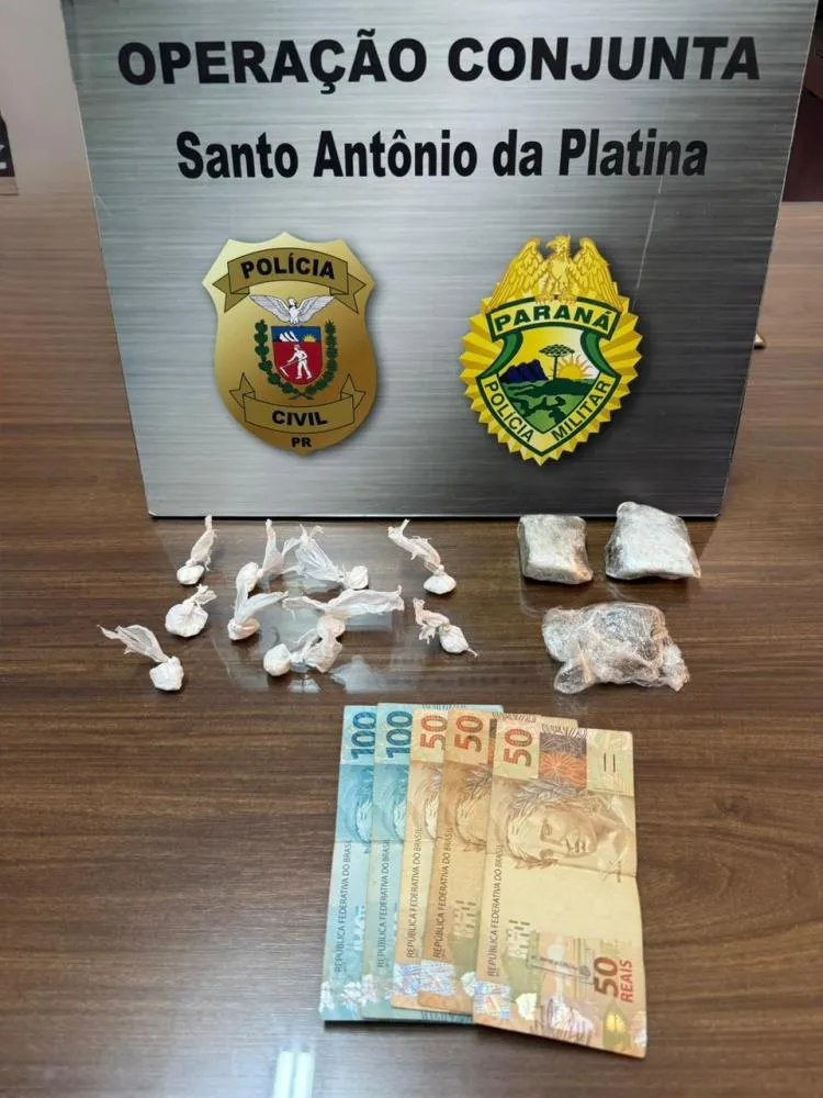 Adolescente envolvido com tráfico de drogas é apreendido em Santo Antônio da Platina