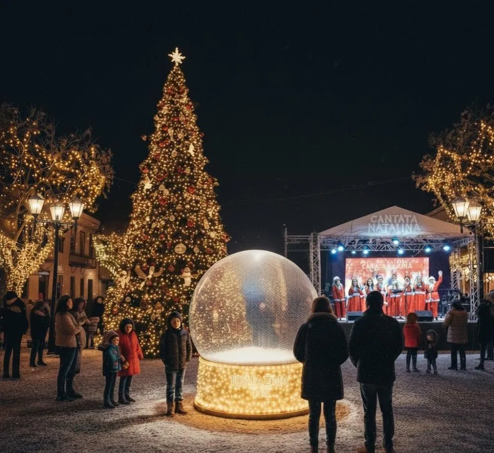 Tomazina prepara programação de Natal especial que promete neve, globo e cantatas natalinas