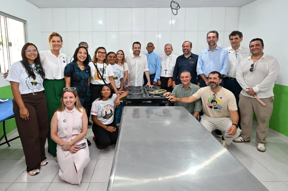 Cozinha comunitária em Ananindeua une combate à fome e transição energética