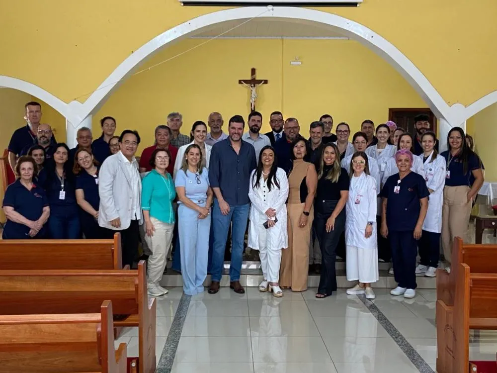 Pedro Lupion recebe homenagem em hospital de Santo Antônio da Platina