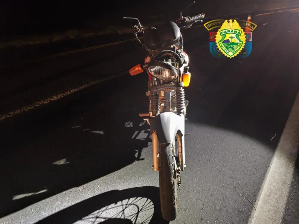 Colisão entre carro e moto deixa dois feridos em Wenceslau Braz