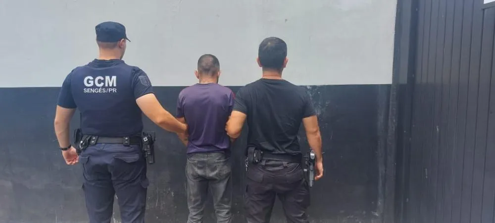 Homem é preso em Sengés após tentativa de agressão contra a esposa