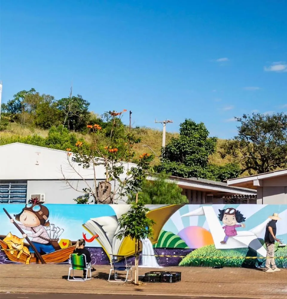 Itaipu Binacional e Itaipu Parquetec promovem oficinas de grafite para jovens no PR e no sul do MS